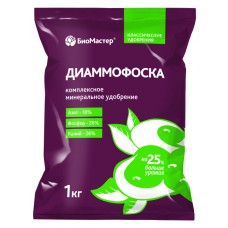 Диаммофоска 1кг минеральное удобрение N10%, P26%, К26% БиоМастер